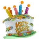 Elope - A7707 - Déguisement - Chapeau Gateau Anniversaire - Arc en Ciel