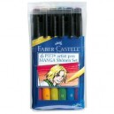 Faber Castell Pitt Artist - Lot de 6 Feutres - Set de Manga Shonen