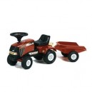 FALK - 938B - Plein air - Baby Tracteur Case IH + remorque