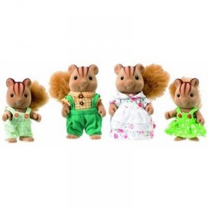 Flair Sylvanian Families - Poupées et Accessoires - Famille Ecureuil (Import Grande Bretagne)
