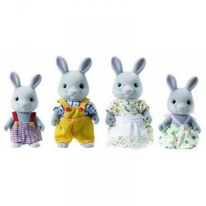 Flair Sylvanian Families - Poupées et Accessoires - Famille Lapin Cottontail (Import Grande Bretagne)