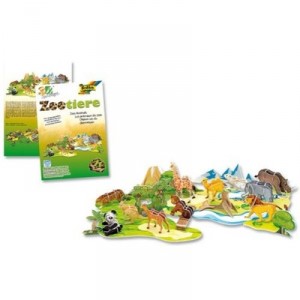 Folia Bringmann 3D-Modellogic Les animaux du zoo 71 pièces