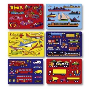 Folia Bringmann Pochoirs créatifs "Transports", 6 pièces