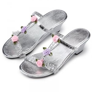 Framboise et Compagnie - 59242 - Déguisements et Imitations - Maquillage - Mules Argentées - Taille 28 (Framboise Et Compagni