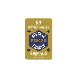 France cartes - 390058 - Cartes - 54 cartes Grimaud extra-fines spécial Poker sous cellophane. (France cartes)