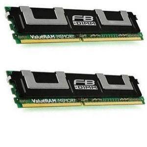 Kingston ValueRAM - Memory - - FB-DIMM 240-pin - - 667 MHz / PC2-5300 - CL5 - 1.8 V - Ple ... 4 GB (KVR667D2Q8F5/4G)
