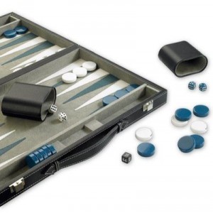 Gibsons-Backgammon - Imitation Leather Case - 37cm - Language: English (Great Britain Import)