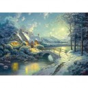Gibsons - Puzzle - 1000 Pièces - Clair de lune de Noël (Import Grande Bretagne)