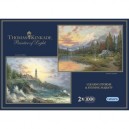 Gibsons - Puzzle - 2 x 1000 Pièces - Thomas Kinkade : Dans la tempête (Import Grande Bretagne)