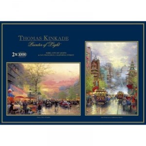 Gibsons - Puzzle Jigsaw - 2 x 1000 Pièces - Paris and San Fransisco (Import Grande Bretagne)
