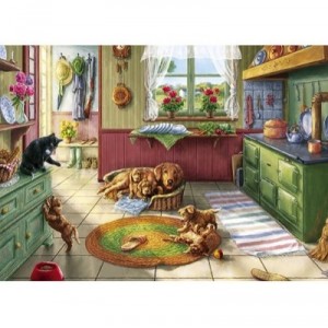 Gibsons - Puzzle - Thème Cuisine "Kitchen Capers" - 1000 Pièces (Import Grande Bretagne)