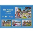 Gibsons - Puzzle - The Village Green - 500 Pièces x 4 (Import Grande Bretagne)