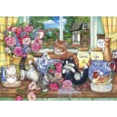 Gibsons Puzzle 1000 pièces - Debbie Cook : Chats polissons
