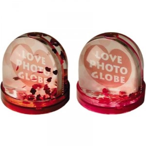 Silly - SY0726AS - Cadre Photo Coeur Globe Neige - 2 Styles Assorties (Globe)