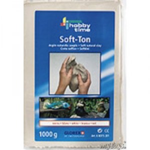 GLOREX Argile Soft-Ton 1000 g blanc