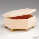 GLOREX Cassette hexagonale en bois