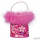 GLOREX Mélange de perles en bois rose