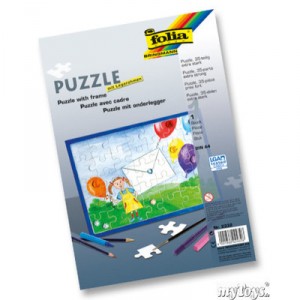 GLOREX Puzzle à décorer avec bord A4