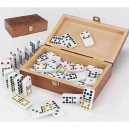 Goki 55 dominos dans une boîte bois G56918
