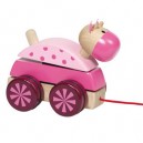 Goki Animaux à tirer, Fabina rose