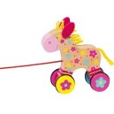 Goki Clara Cheval en bois à tirer