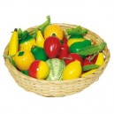 Goki - 51855 - Imitation - Corbeille de Fruits en Bois