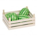 Goki - 51878 - Imitation - Cagette de 12 Tranches de Pastèques en Bois