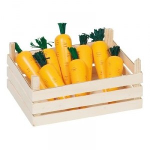 Goki - 51883 - Imitation - Cagette de 12 Carottes en Bois