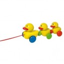 Goki - 54945 - Eveil - Famille Canards à Tirer en Bois