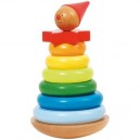 Goki - 57961 - Eveil - Bonhomme à Empiler en Bois - 9 Éléments