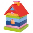 Goki - Jeu de Construction - Villa à Construire en Bois, 14 éléments
