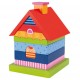 Goki - Jeu de Construction - Villa à Construire en Bois, 14 éléments