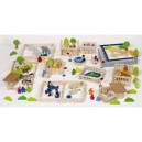 goki - jouet en bois -construction - zoo 220 pieces