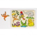 Puzzle avec cris des animaux zoo G57862 (Goki)