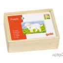 Goki Puzzle-cubes - Bébés animaux