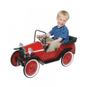 Goki Voiture pédales rouge G14085