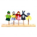Gollnest Goki - 51899 - Assortiment de 5 Marionnettes à Doigt - Le Roi des Grenouilles