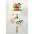 Gollnest toys pure - puericulture - mobile bois ferme (Toys Pure)