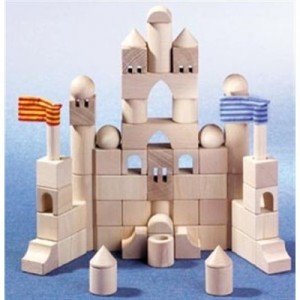 Haba - 1072 - Jouets en Bois - Bloc de Construction - Pièces pour Tour de Château (Import Allemagne)
