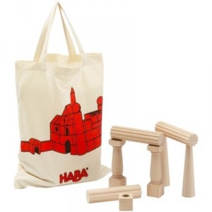 Haba - 1073 - Jouets en Bois - Bloc de Construction - Pièces pour Piliers (Import Allemagne)