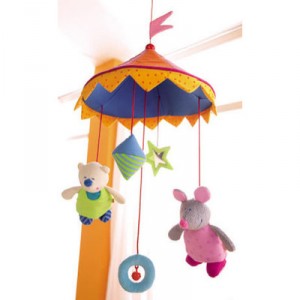Haba - 979 - Wooden Toys - Block Construction - Manege Frei Mobile (Germany Import)