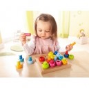 Haba - Empilable en bois - Anneaux multicolores