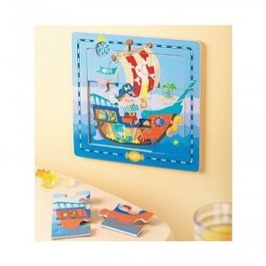 Haba - Puzzle Magnétique Bateau De Pirates