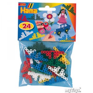 HAMA 645 Supports de motifs midi, 24 pièces, plusieurs sortes