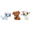 Hasbro - 89873 - Poupée - Colonne 3 Littlest Petshop - Agneau Furet et Bulldog