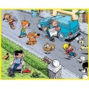 Hasbro - 98022860 - Puzzles enfants - Puzzle 100 Pieces Boule Et Bill - Dans La Rue (Hasbro)