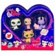 Hasbro - Littlest Petshop - 14058 - Poupée - Boite Coeur 4 Pets - Phoque/Oiseau/Escargot/Chat