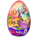 Hasbro Poupée - Littlest Petshop Oeuf de pâques - Lapin, Chat, Canard et Papillon