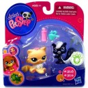 littlest PETSHOP PET SHOP HASBRO DUO CHAT MOUFETTE 1503/1504
