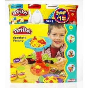 Hasbro Playdoh Play-Doh 20684 Spagetti Factory Bonusset avec 4 Pots(520gr) free exclusivement pour les clie...